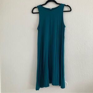 Old Navy Tank Swing Dress Blue Summer Cover Up Vacation Beach Travel Small